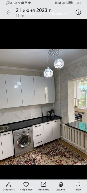 Кухонные гарнитуры: Современный кухонный гарнитур, выполненный в комбинации светло-серых и — 5