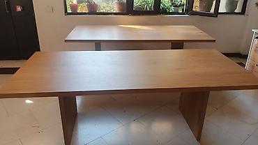 Masalar: Mebel: iri ölçülü düzbucaqlı masalar (2 ədəd) Təsvir: - Minimalist — 1