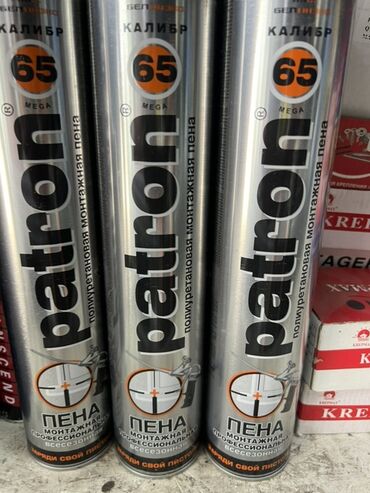 клей для кладки: Полиуретановая монтажная пена Patron «Калибр 65». Пена подходит для