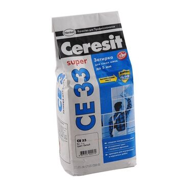 купить кальциевую селитру: Затирка для швов Ceresit CE 33 Super, белая - Для узких швов до 5 мм