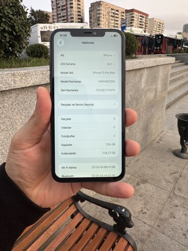 Apple iPhone: IPhone 11 Pro Max, 256 GB, Matte Midnight Green, Zəmanət, Sənədlərlə — 10