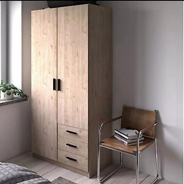 bulud mebel: Düz dolab, Yataq otağı üçün, Paltar üçün, Açılan, Korpuslu, 2 qapılı — 10