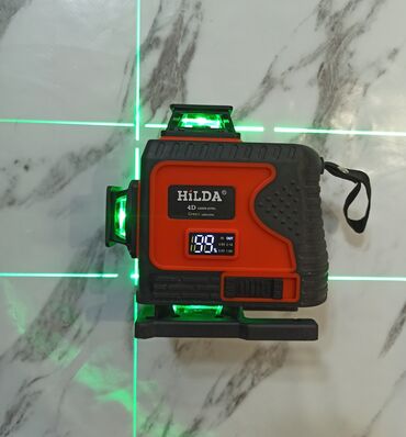 неодимый магнить: Лазерный уровень HILDA 4D (Green Laser Level) - Зеленый 360° лазер