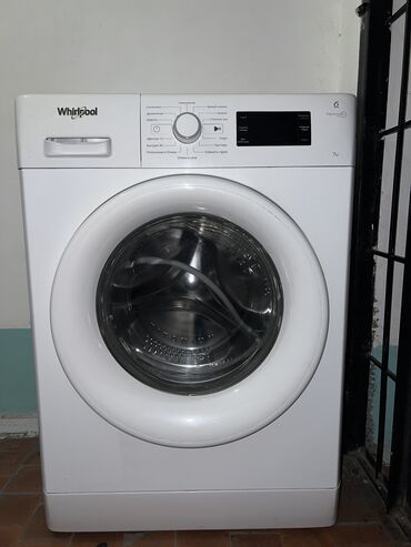 Стиральные машины: Стиральная машина Whirlpool, Б/у, Автомат, До 7 кг, Полноразмерная
