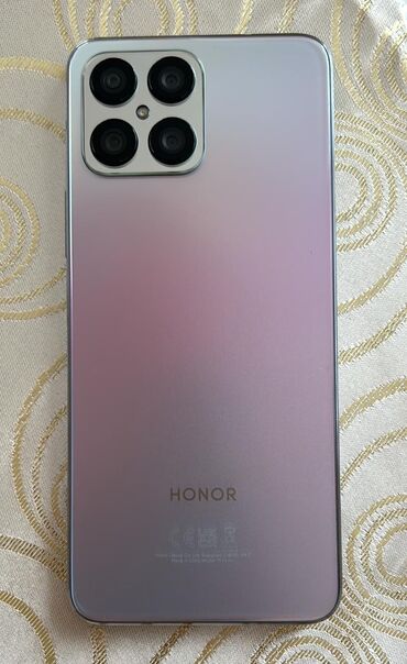 Honor: Honor X8, 128 GB, rəng - Bənövşəyi, Barmaq izi, İki sim kartlı, Face ID