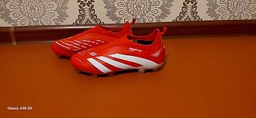 nike force: Бутсы (Adidas predator) без шнурков красные 37 размера новые очень — 1