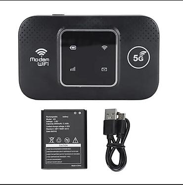 4g data kart: Mobil WiFi modem/router – 4G LTE/5G MiFi Xüsusiyyətlər: - Daşınan — 2