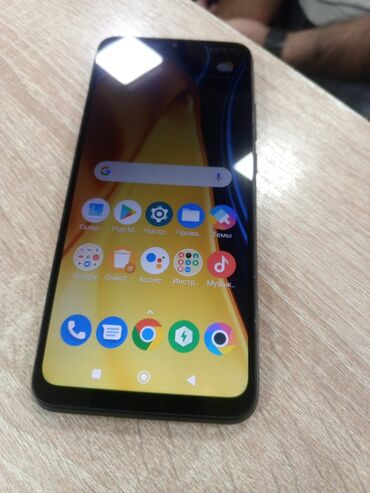 böyük soba: Poco C40, 64 GB, rəng - Qara, Barmaq izi
