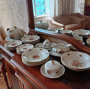 comcə: Nahar dəsti, rəng - Ağ, Farfor, 6 nəfərlik, Çexiya — 1