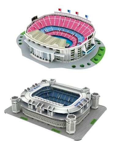 3d eynəklər: 🧩 3D Puzzle 🏟️ Nou Camp və 🏟️Santiago Bernabeu stadionları 💵❗Birinin