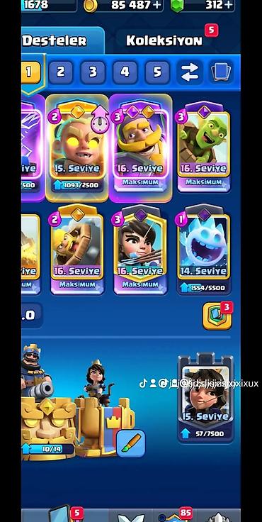 Digər kolleksiyalar: Brawl Stars və Clash royale hesabı birlikde 20azn - Kuboklar: 32 926+ — 9