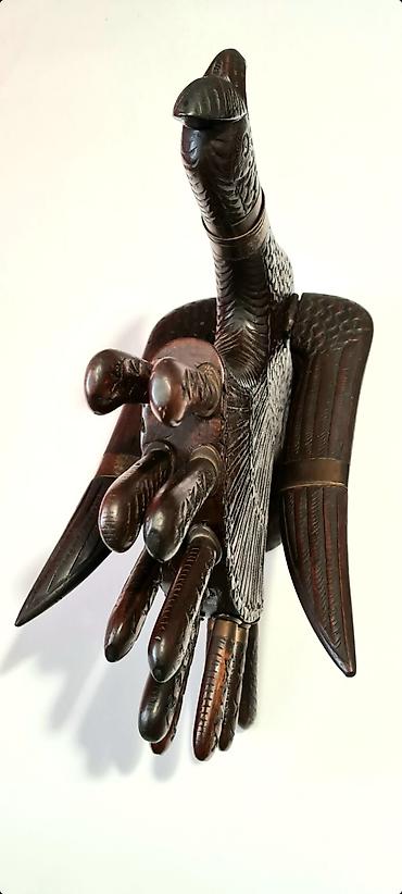 Staro posuđe i escajg: ★ Na prodaju stari ukrasni predmet od punog izrezbarenog drveta u — 7