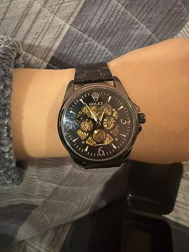 Qol saatları: Rolex Kişi qol saatı – mexaniki (avtomatik) mexanizm, skeleton dizayn — 2