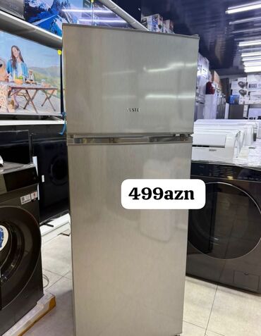 Aspiratorlar: Vestel iki qapılı soyuducu - Rəng: inox (paslanmaz polad effekti) -