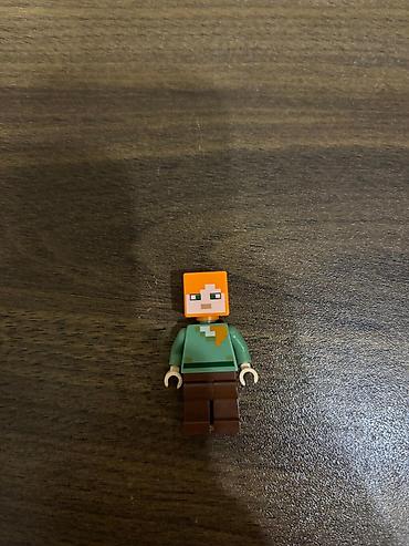 airsoft ucuz: LEGO minifiqur – Minecraft “Alex” - Orijinal LEGO minifiqur - — 1