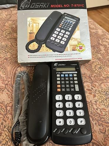 t 10: Osaki T-9701C 2‑si 1‑də masaüstü telefon və kalkulyator — 1