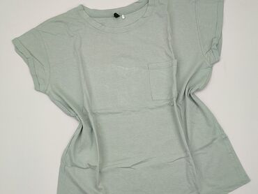 błękitny t shirty damskie: T-shirt, SinSay, M, stan - Dobry