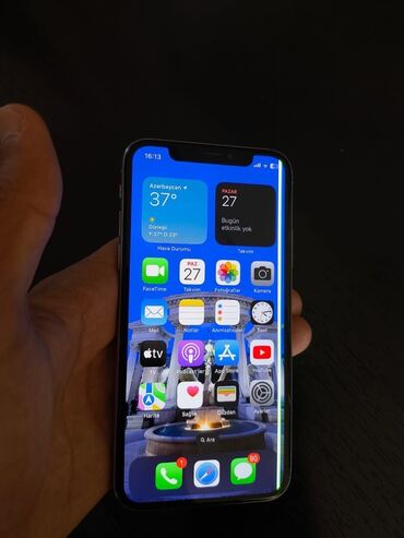 ses ucaldıcı: IPhone X, 64 GB, Ağ, Zəmanət, Simsiz şarj, Face ID