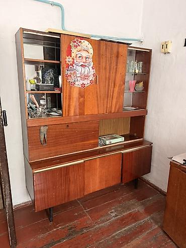 советский стенки: Старинная советская стенка/серванте из шлифованного шпона под — 3