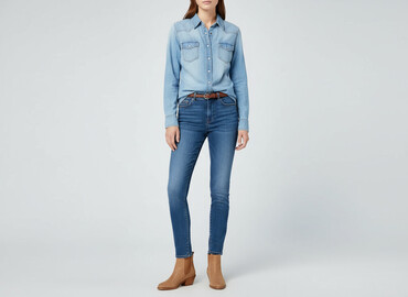 kowbojskie ubrania: H&M, Women`s shirt, size S