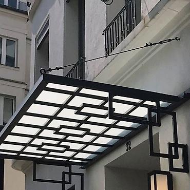 dam ortuk: Fasad və giriş üçün tent-karkasların hazırlanması və quraşdırılması - — 9