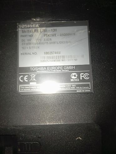 panasonic music centre: Toshiba Satellite L755-13H noutbuku (!!!ENDIRIM 70 AZN A kimi duserem) — 3