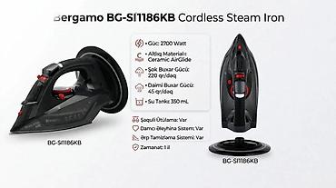 Elektronika: Buxarlı ütü Bergamo BG-SI1186KB Simsiz 2700W Bütün kateqoriyalar • Ev — 1