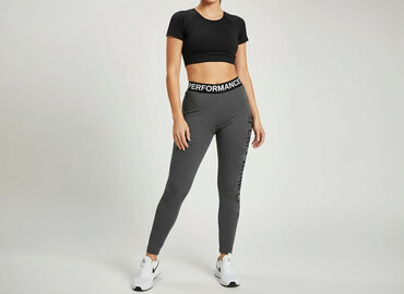 leginsy prazkowane hm: Leggings Sports for women, size S