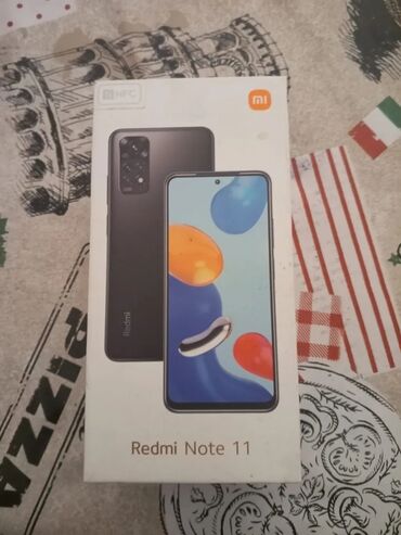 iphone 11 irshad telecom: Redmi Note 11, 64 GB, rəng - Qara, Barmaq izi, İki sim kartlı, Face ID