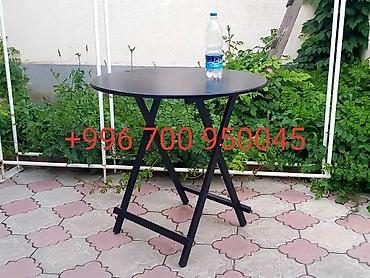 Складные походные столы: Складной походный стол, Новый, ЛДСП, цвет - Черный — 4