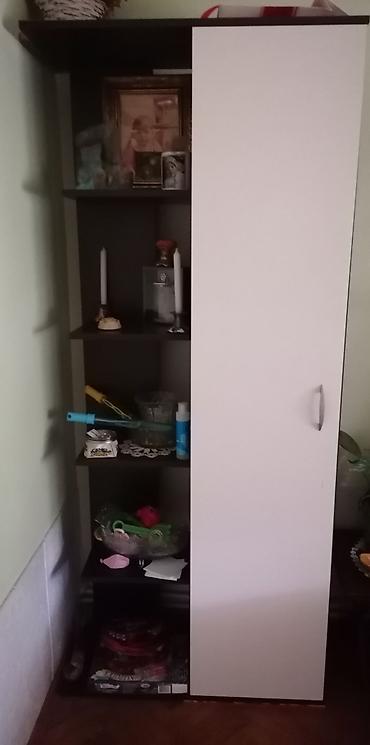 namestaj za decu: Dnevni regalski set – tamno braon/bela kombinacija - Modularni set za — 2
