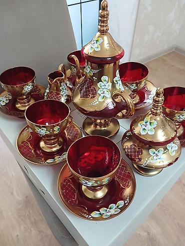 Çay dəsti, rəng - Qızılı, Şüşə lalafo.az -da Çay dəsti, rəng - Qızılı, Şüşə