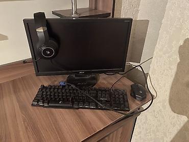 Комплект для ПК: монитор Acer + проводная гарнитура A4Tech Bloody