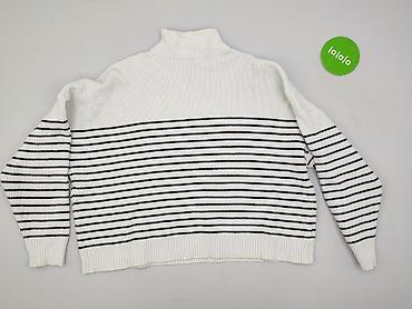sweter w paski mango: MNG, Sweter damski, rozmiar L — 3