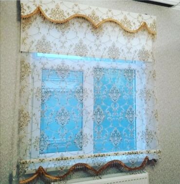 Pərdə və tüllər: Tül və jalüz pərdə dəstləri - Model: Klassik tüllər və naxışlı rulon — 15