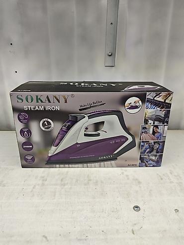 sokany steam iron: Утюг Паровой, Керамический, Самоочистка — 1