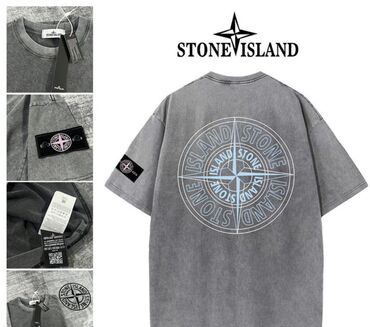 stone island: Футболка XL (EU 42), цвет - Серый