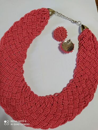 Наборы украшений: Ожерелье из бисера и серьги гвоздики,ручная работа,шикарно смотрится и — 19