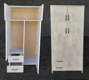 двухъярусная кровать со столом и шкафом внизу: Гардеробный Шкаф, Для одежды, Новый