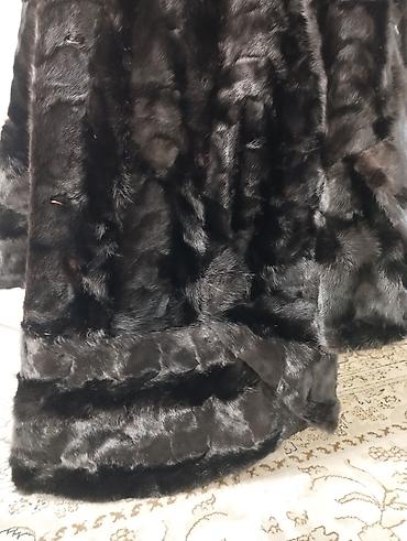 кр секс: Шуба, Норка, По колено, С капюшоном, 3XL — 3
