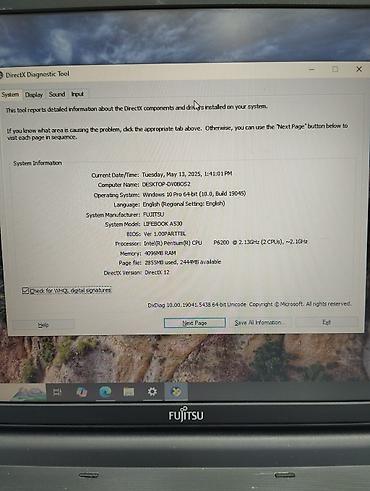 Digər noutbuklar və netbuklar: Fijutsi Pentium,Ram 4,Hdd 320 Gb word excel power point proqramlari — 6
