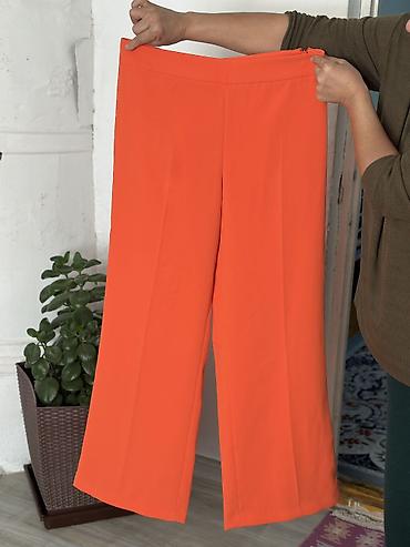 Костюмы: Женский костюм ZARA, ярко-оранжевый. - Состав: жакет и брюки из — 3