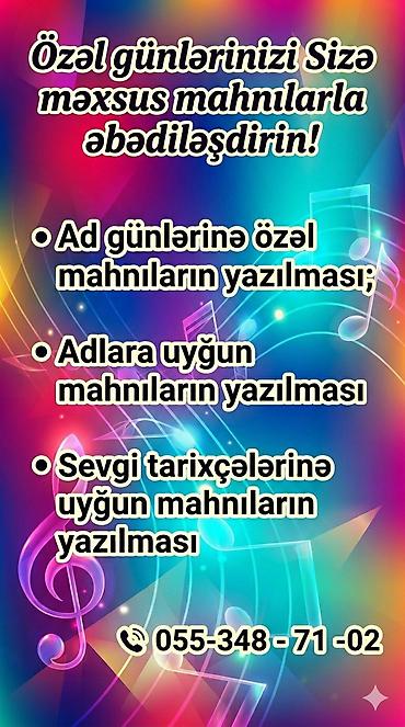 sintezator ustasi: Xüsusi günlərinizi Sizə məxsus mahnılarla əbədiləşdirin! Təklif — 1