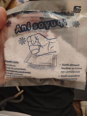 Digər tibbi məhsullar: Texniki baxışdan keçmək üçün, maşın üçün buz satılır,qiyməti 5mnt. 1il — 2