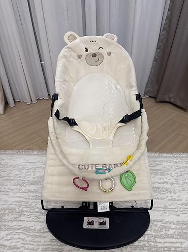 comfort baby: Детский шезлонг-качалка CUTE BABY👶🏻 - Мягкое сиденье с анатомичной — 1