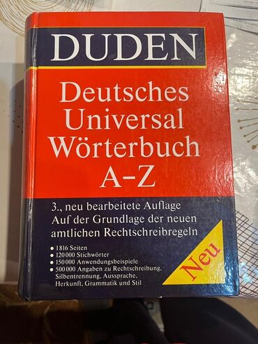 orfoqrafiya orfoepiya lüğəti pdf yukle: Bu, Duden "Deutsches Universal Wörterbuch A-Z" alman lüğətidir. 1816