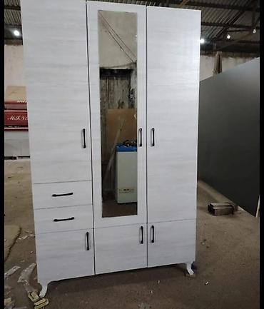 Üçqapılı geyim şkafı - Material: laminat/LDSP gövdə və qapılar lalafo.az -da — 4 Üçqapılı geyim şkafı - Material: laminat/LDSP gövdə və qapılar — 4