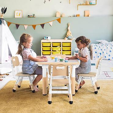 sandalice: Podesivi sto za decu Feelkids – Bež Opis: - Podesiva visina stola — 1