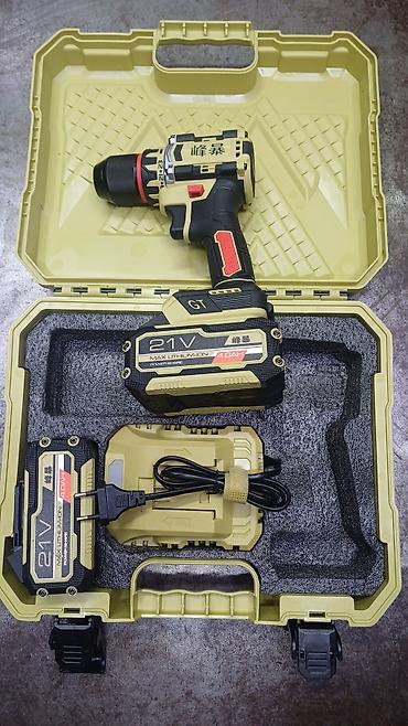brushless: Аккумуляторная дрель-шуруповерт 21V в кейсе Комплектация: - — 2