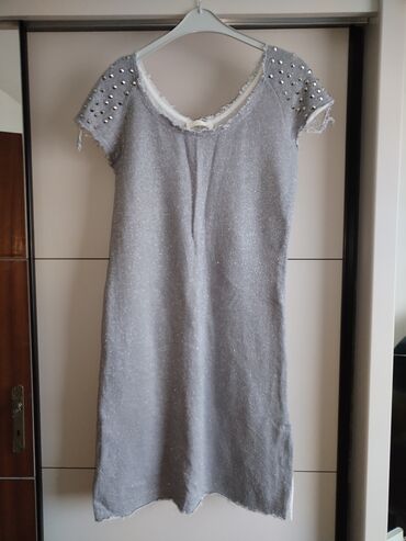 spin odeca: L (EU 40), color - Grey, Other style, Short sleeves